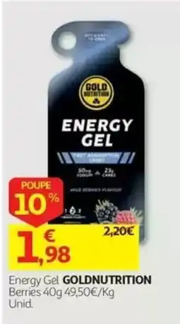 Auchan Energy Gel Goldnutrition promoção