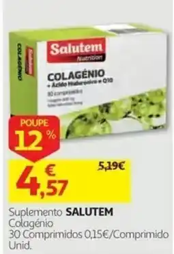 Auchan Suplemento salutem colagénio promoção