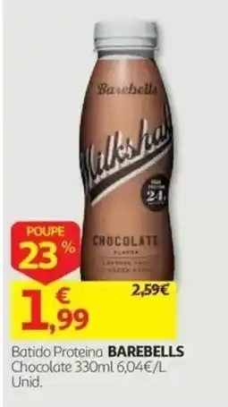 Auchan Batido Proteina Barebells Chocolate promoção