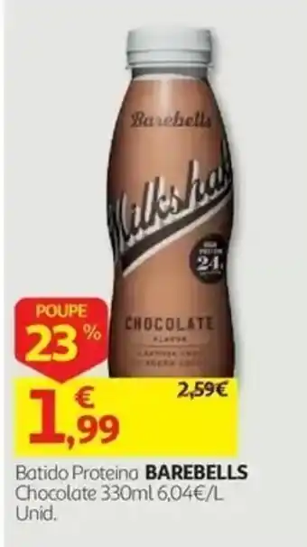 Auchan Batido Proteina Barebells Chocolate promoção
