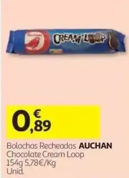 Auchan bolachas recheadas auchan chocolate cream loop promoção