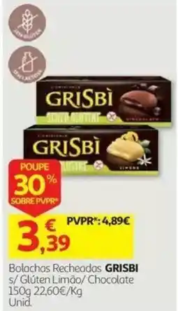Auchan Bolachas Recheadas Grisbi promoção