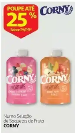 Auchan Saquetas de fruta corny promoção