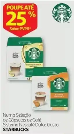 Auchan Cápsulas de Café Sistema Nescafé Dolce Gusto Starbucks promoção