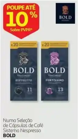 Auchan Numa Seleção de Cápsulas de Café Sistema Nespresso BOLD promoção