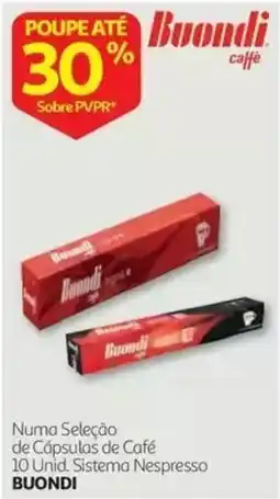 Auchan Cápsulas de café buondi promoção