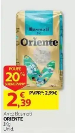Auchan Arroz Basmati Oriente promoção