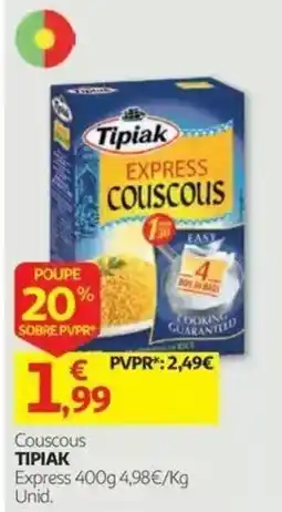 Auchan Couscous tipiak express promoção