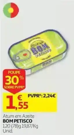 Auchan Atum em Azeite Bom Petisco promoção