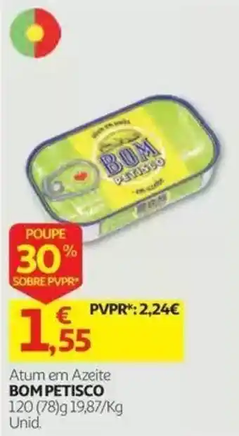 Auchan Atum em Azeite Bom Petisco promoção