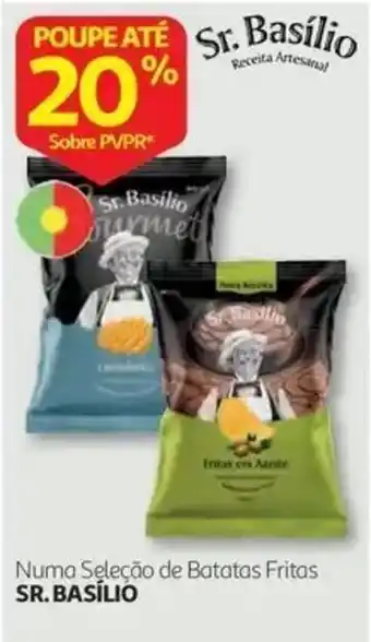 Auchan Numa Seleção de Batatas Fritas Sr. Basílio promoção