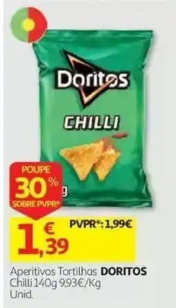Auchan Aperitivos Tortilhas Doritos Chilli promoção