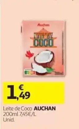 Auchan Leite de Coco Auchan promoção