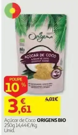 Auchan Açúcar de Coco Origens Bio promoção