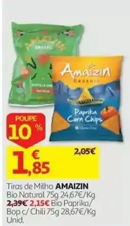 Auchan Tiras de Milho AMAIZIN promoção