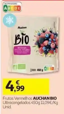 Auchan Frutos Vermelhos Auchan Bio promoção