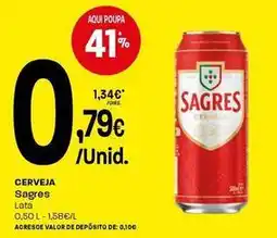 Intermarché Sagres - cerveja promoção