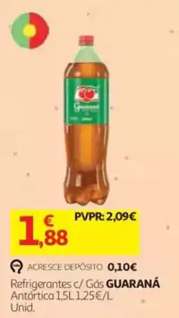 Auchan Refrigerantes c/ Gás GUARANÁ Antártica promoção
