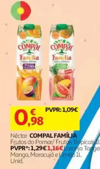 Auchan Néctar compal família promoção