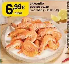 Intermarché Camarão cozido 20/30 promoção