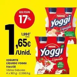 Intermarché Nestle - iogurte liquido yoggi promoção