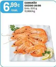 Intermarché Camarão cozido 20/30 promoção