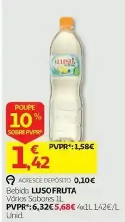 Auchan Bebida Luso Fruta Vários Sabores promoção
