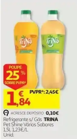 Auchan Refrigerante s/ Gás TRINA Pet Shine Vários Sabores promoção