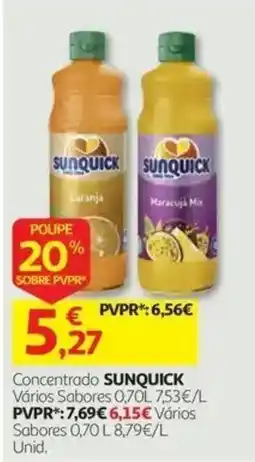 Auchan Concentrado sunquick promoção