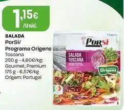 Intermarché Porsi/programa origens - salada promoção