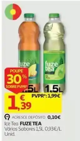 Auchan Ice Tea FUZE TEA promoção