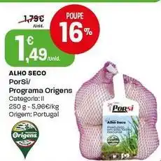 Intermarché Porsi/programa origens - alho seco promoção