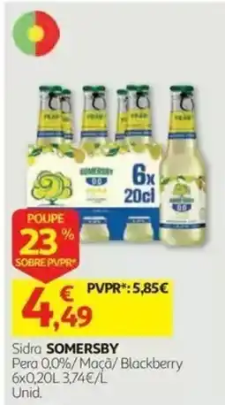 Auchan Sidra somersby promoção