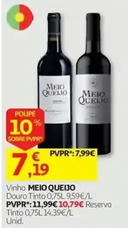 Auchan vinho meio queijo promoção