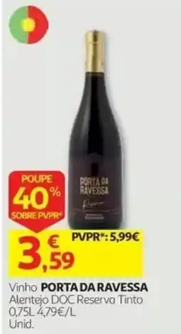 Auchan Vinho porta da ravessa promoção