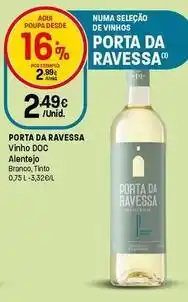 Intermarché Porta da ravessa - vinho doc alentejo branco promoção