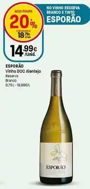 Intermarché Esporão - vinho doc alentejo promoção