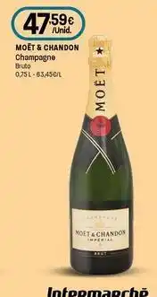 Intermarché Moët & chandon - champagne bruto promoção