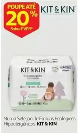 Auchan Fraldas Ecológicas HipoaIergênicas Kit & Kin promoção