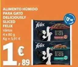 E.Leclerc Felix - alimento humido para gato deliciously sliced promoção