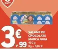 E.Leclerc Marca guia - salame de chocolate promoção