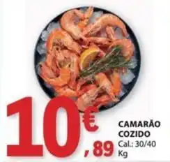 E.Leclerc Camarão cozido promoção