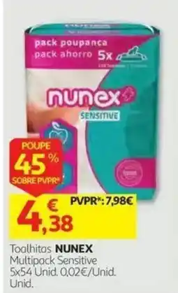 Auchan toalhitas nunex promoção
