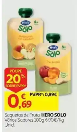 Auchan Saquetas de Fruta hero solo promoção
