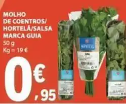 E.Leclerc Marca guia - molho de coentros/hortela/salsa promoção