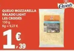 E.Leclerc Les croises - queijo mozzarella ralado light promoção