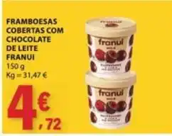 E.Leclerc com - framboesas cobertas com chocolate de leite promoção