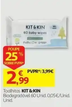 Auchan Toalhitas kit & kin promoção