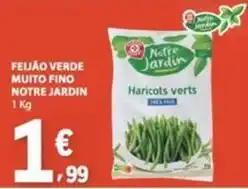 E.Leclerc Notre jardin - feijão verde muito fino promoção