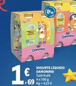 E.Leclerc Danonino - iogurte liquido promoção